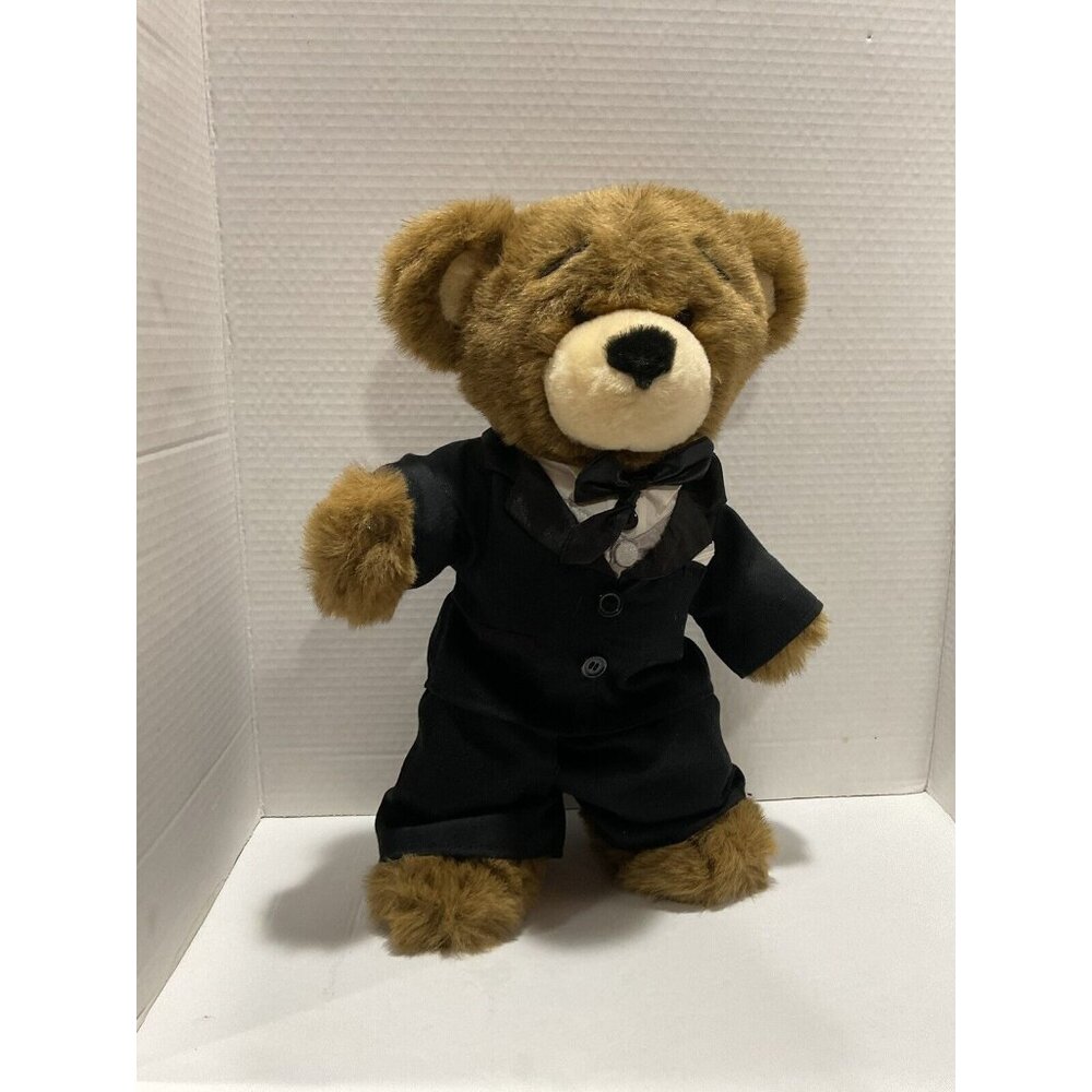 Build a Bear Workshop Bearemy Bear Plush with Black Tux 15" Inch